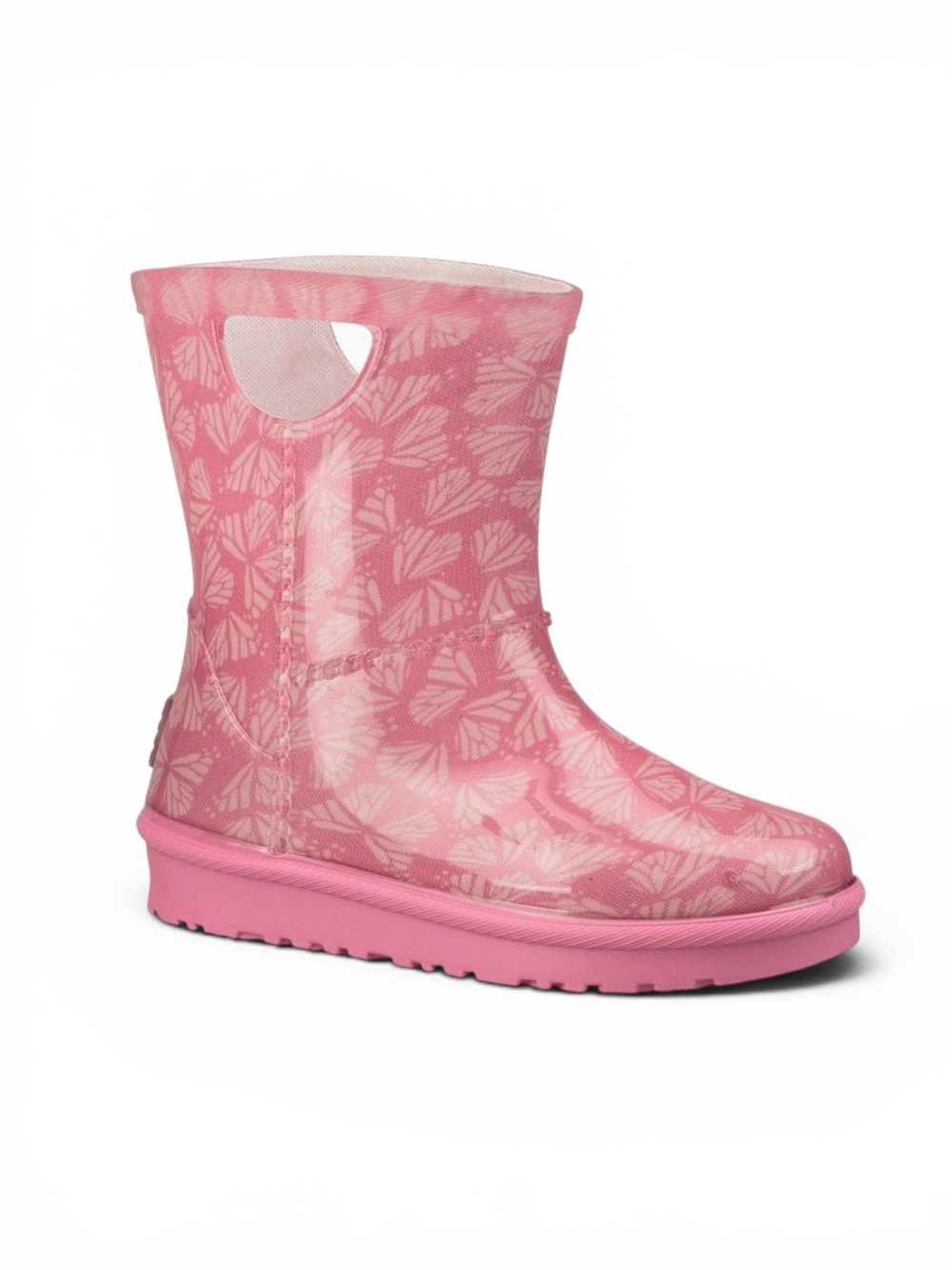 UGG Rahjee Butterflies Waterproof Rain Boots Pink Toddler Girls Size 6